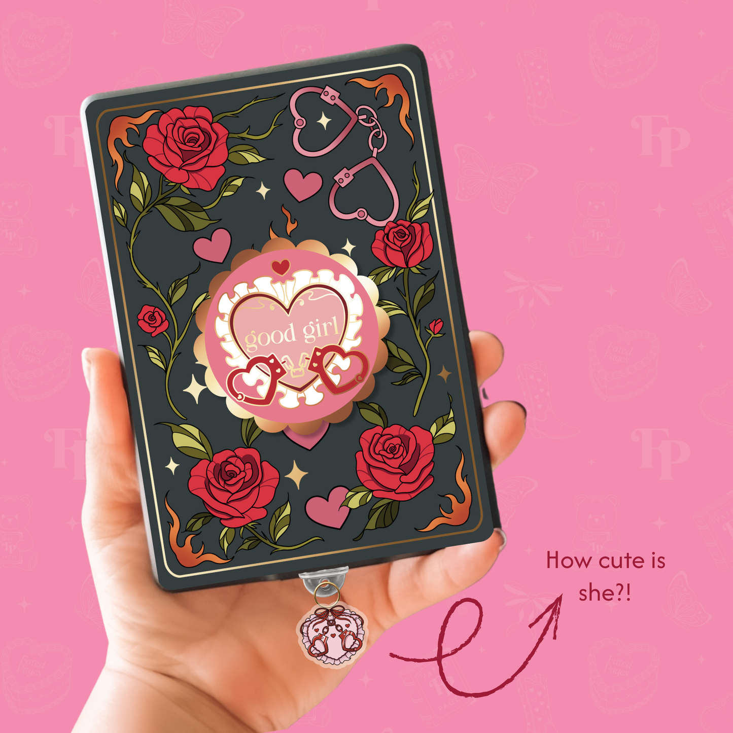 Good Girl E-Reader Kindle Phone Charm