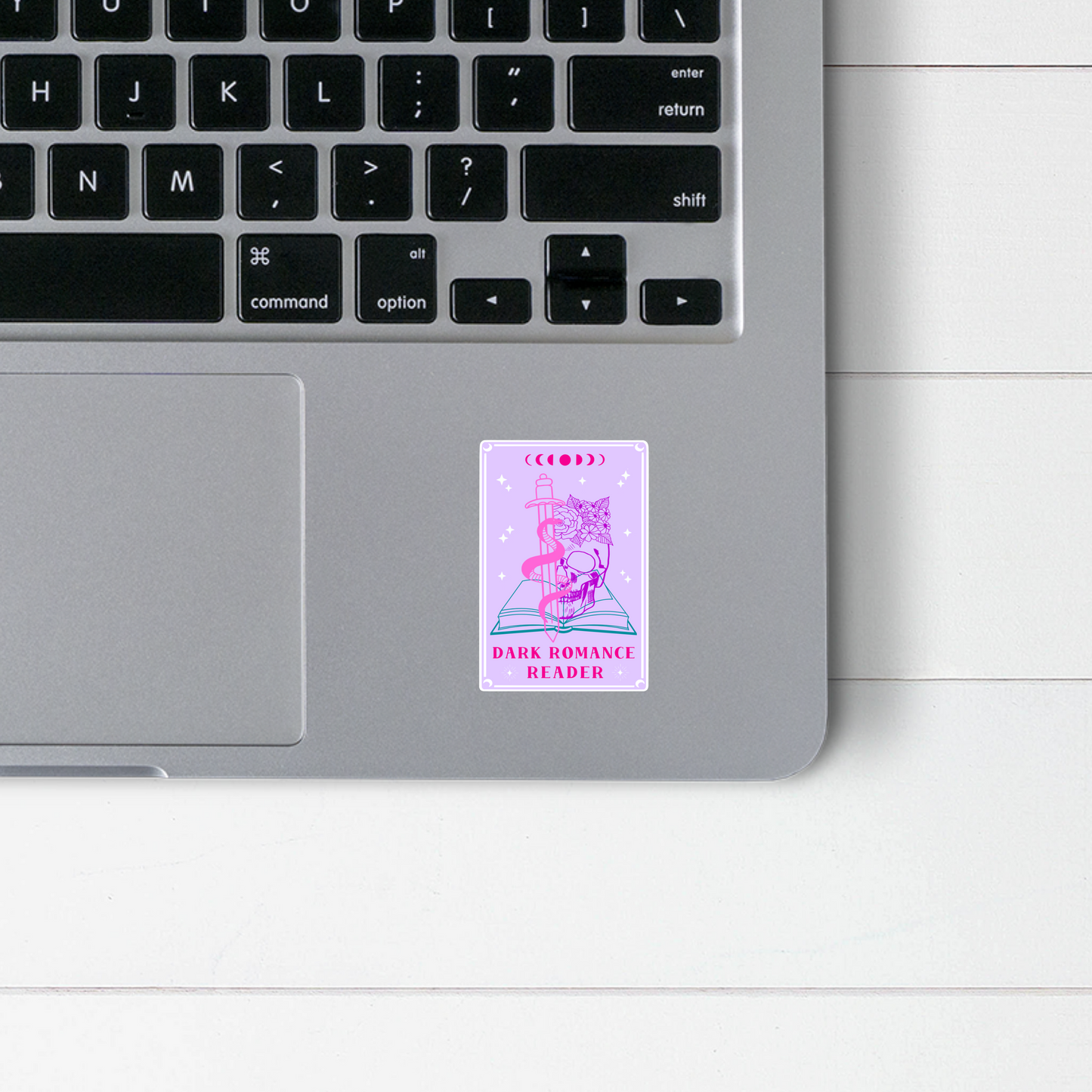 Dark Romance Reader Tarot Card Vinyl Sticker