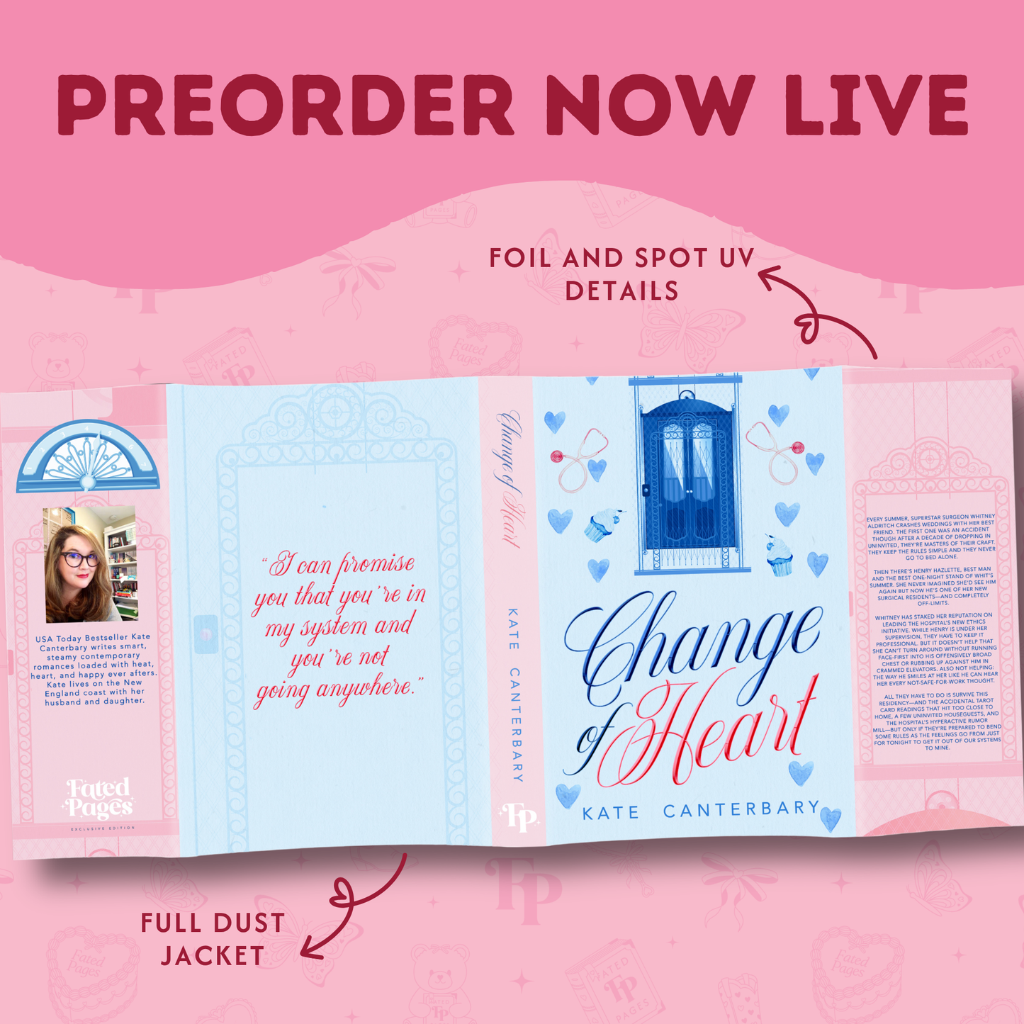 PREORDER OPEN - Change of Heart by Kate Canterbary Special Edition Book