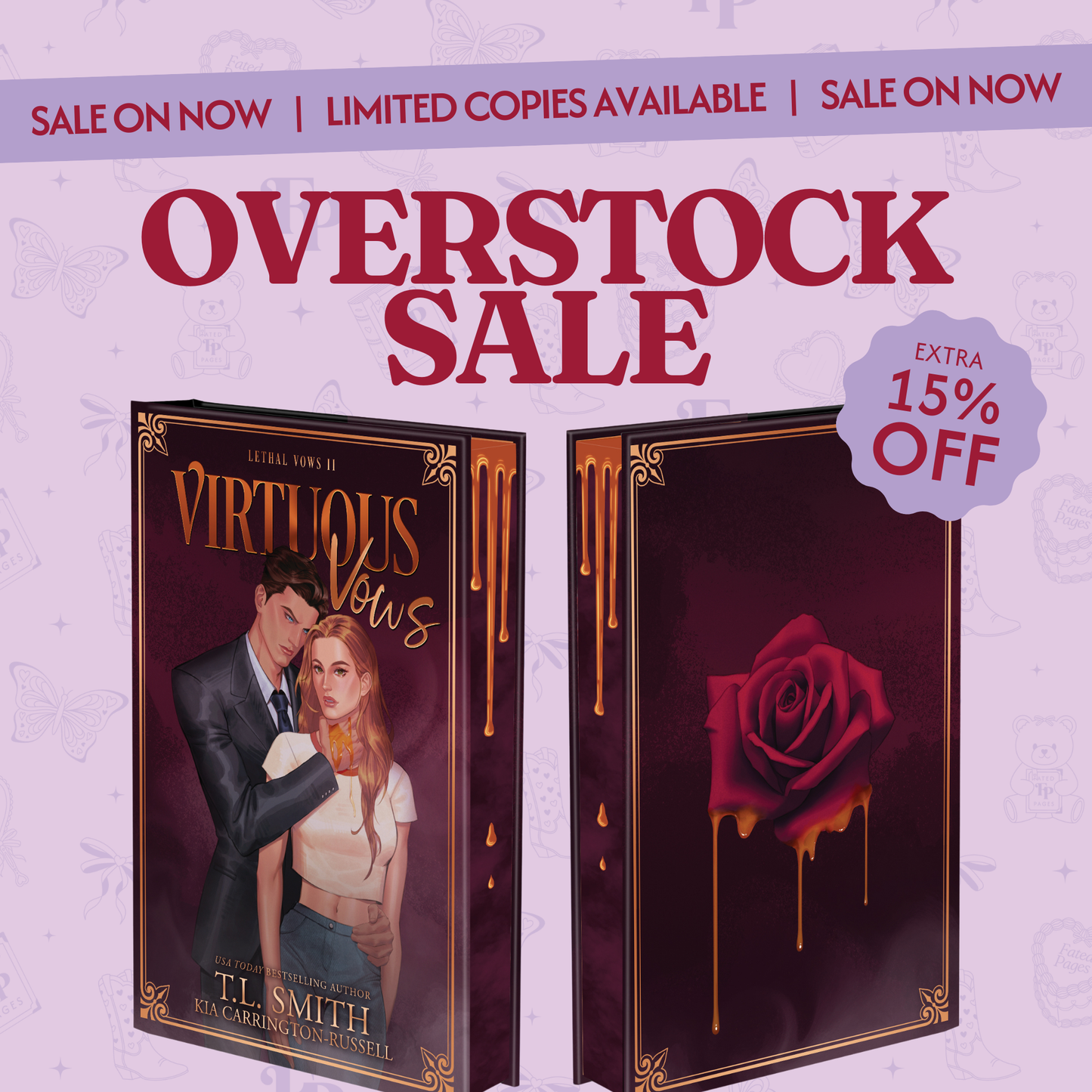 OVERSTOCK SALE - Virtuous Vows by T.L. Smith and Kia Carrington-Russell | Romance Book