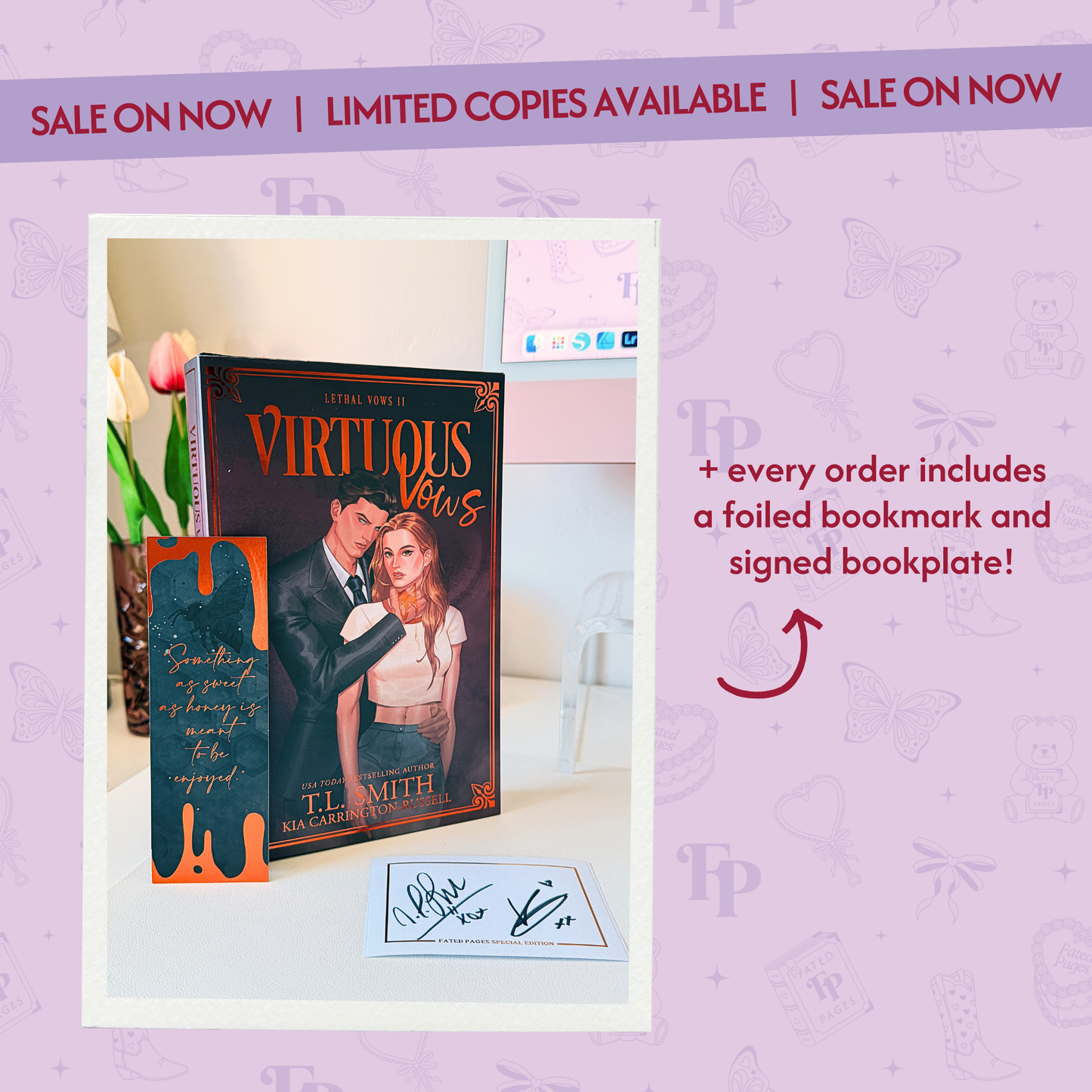 OVERSTOCK SALE - Virtuous Vows by T.L. Smith and Kia Carrington-Russell | Romance Book