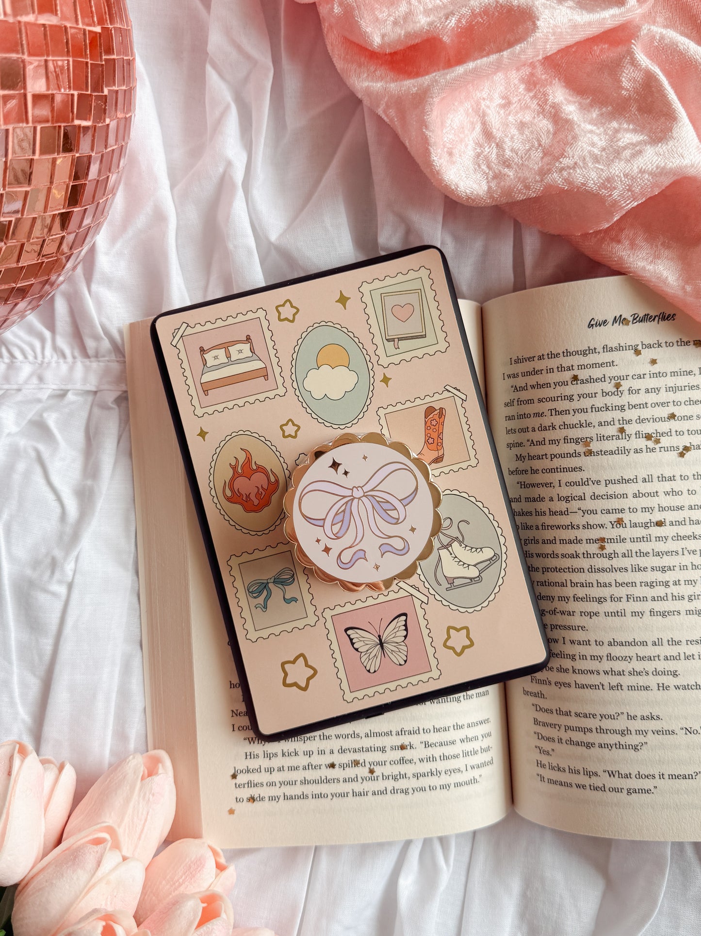 Pretty Bow E-Reader Grip