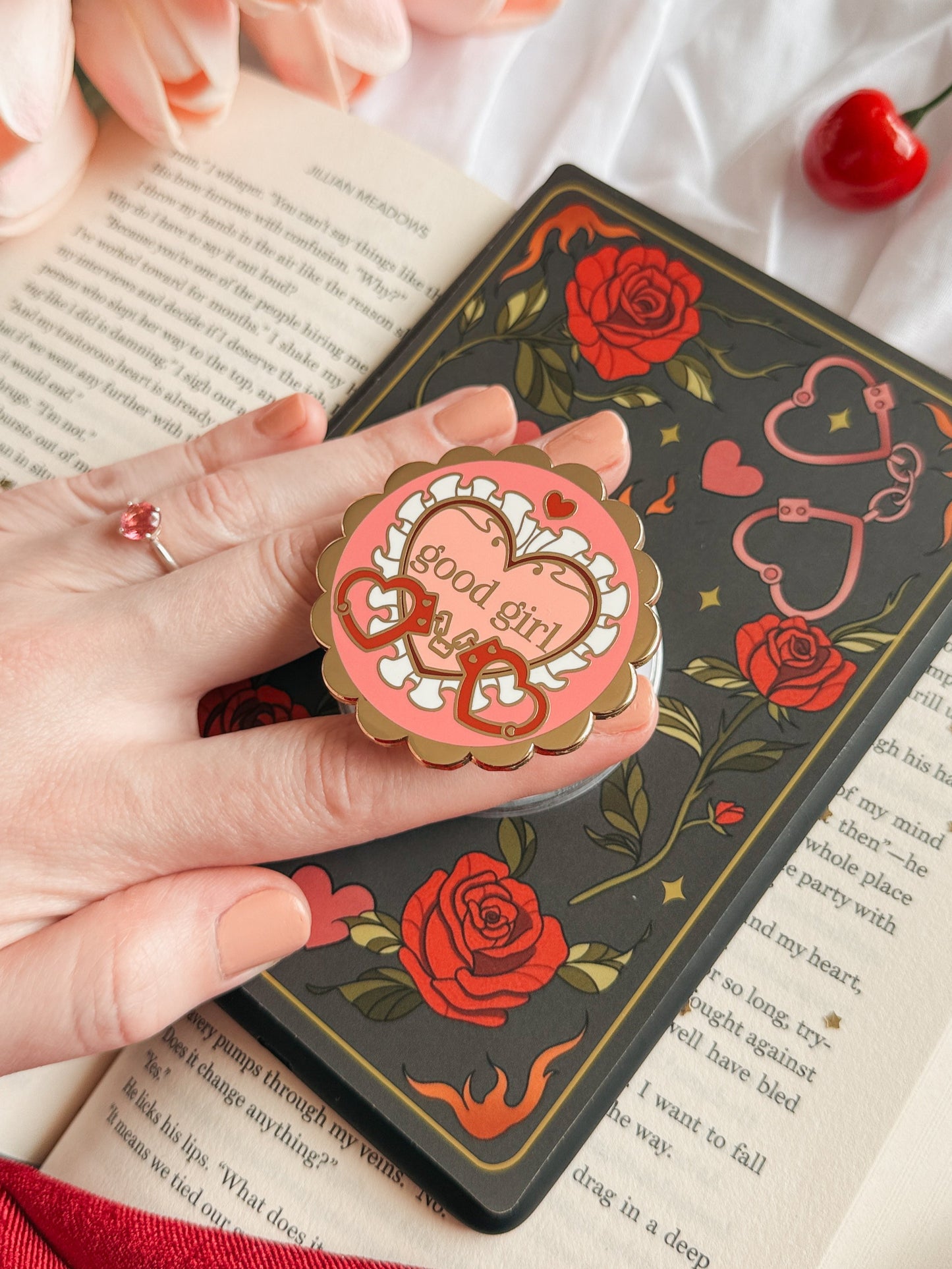 Heart on Fire Kindle Insert Sticker