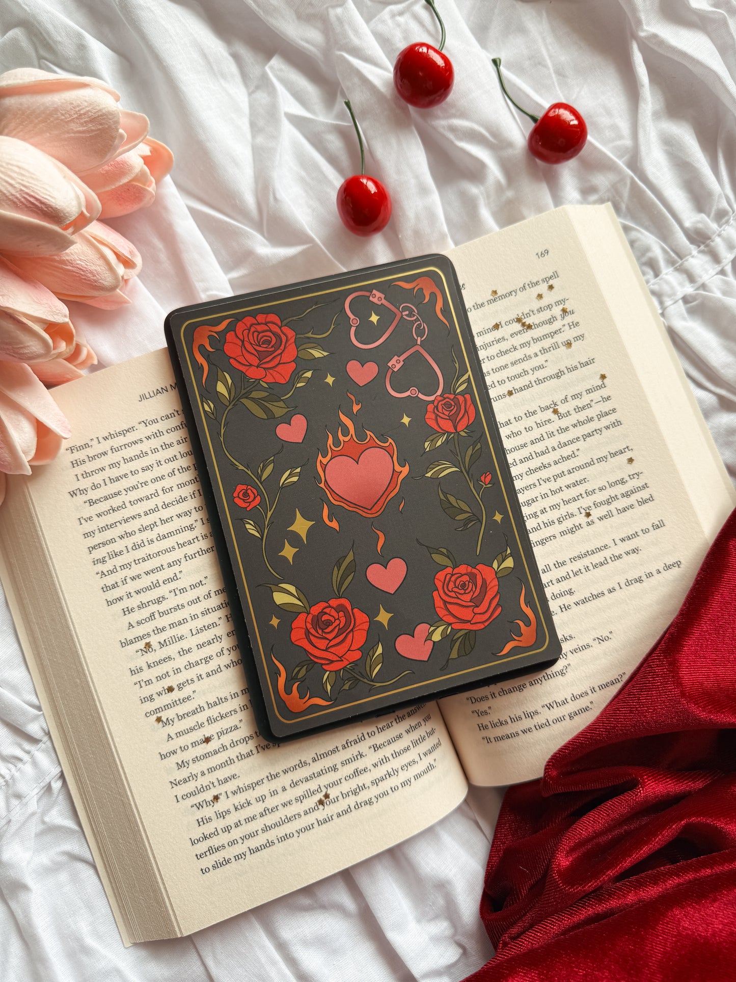 Heart on Fire Kindle Insert Sticker