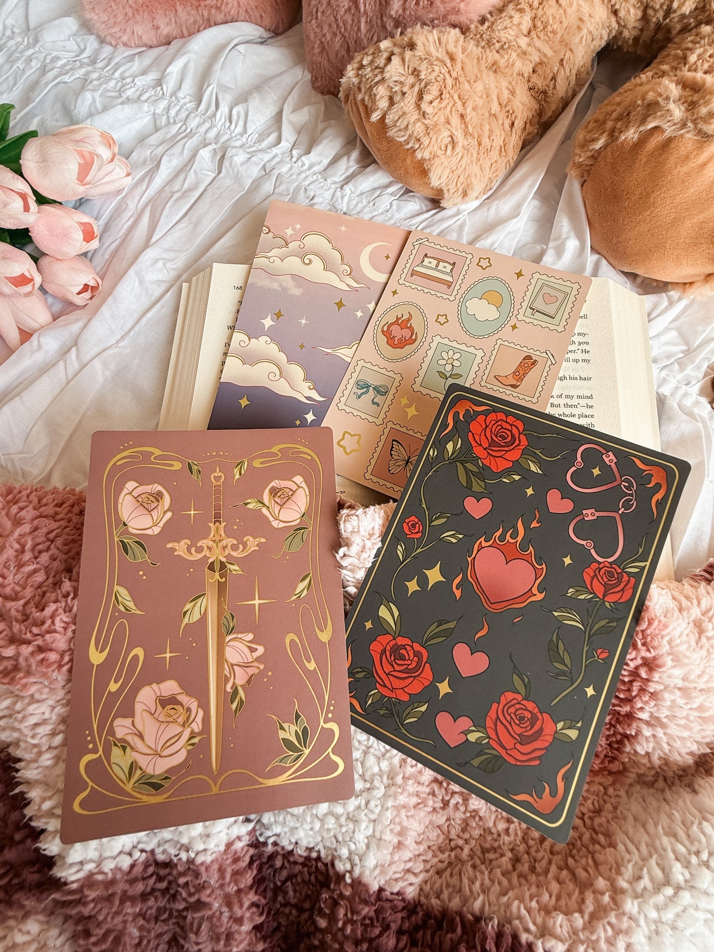 Heart on Fire Kindle Insert Sticker