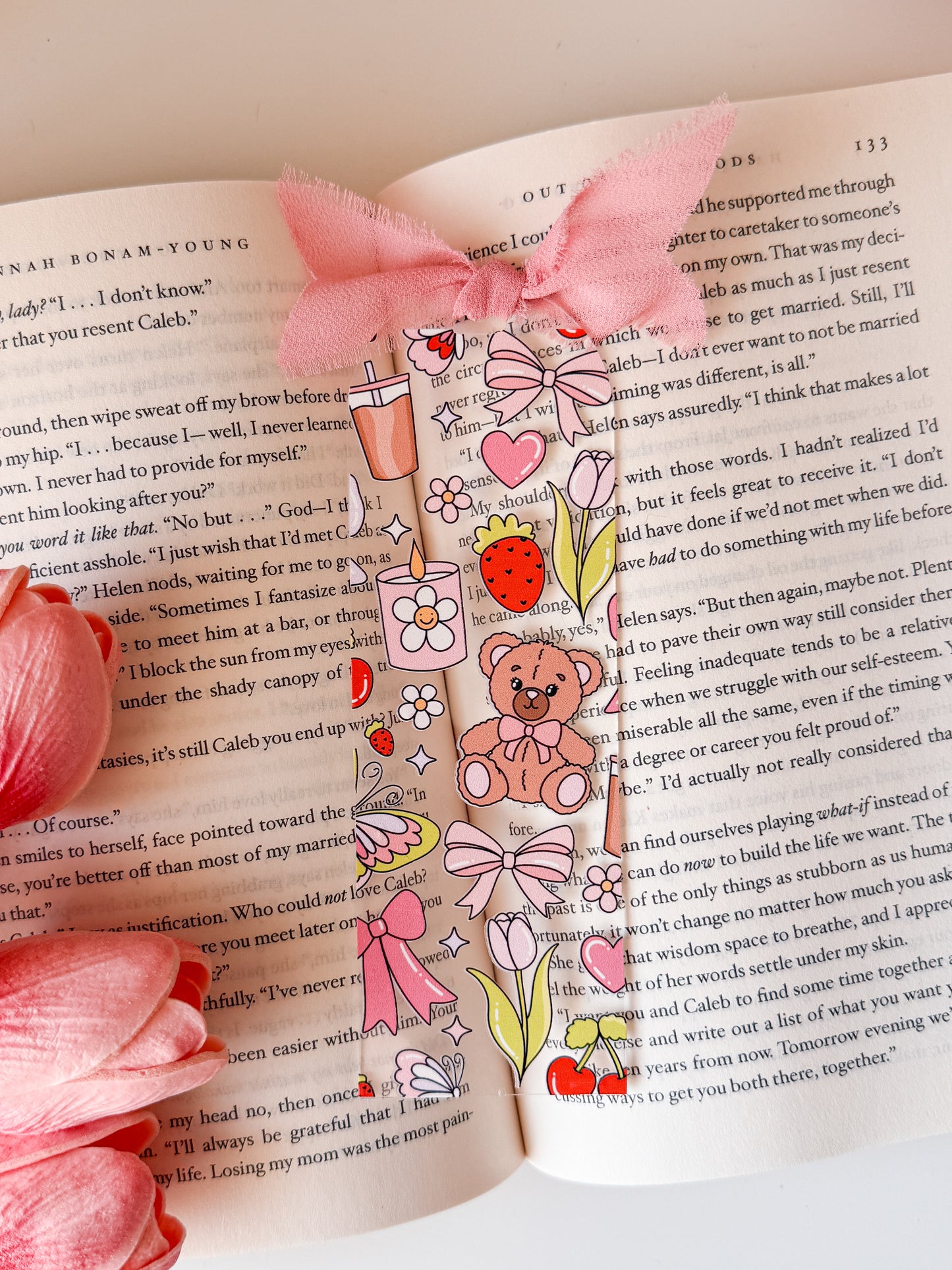 Teddy Bear Picnic Acrylic Bookmark | Romance Reader Bookish Merch