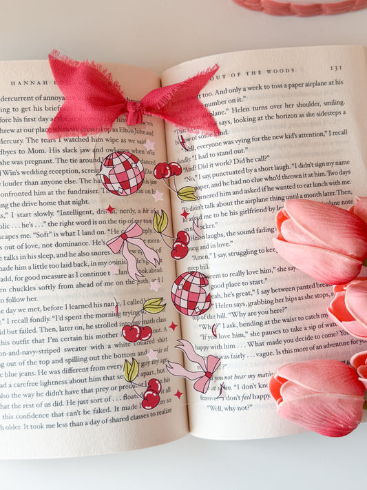 Disco Cherry Acrylic Bookmark