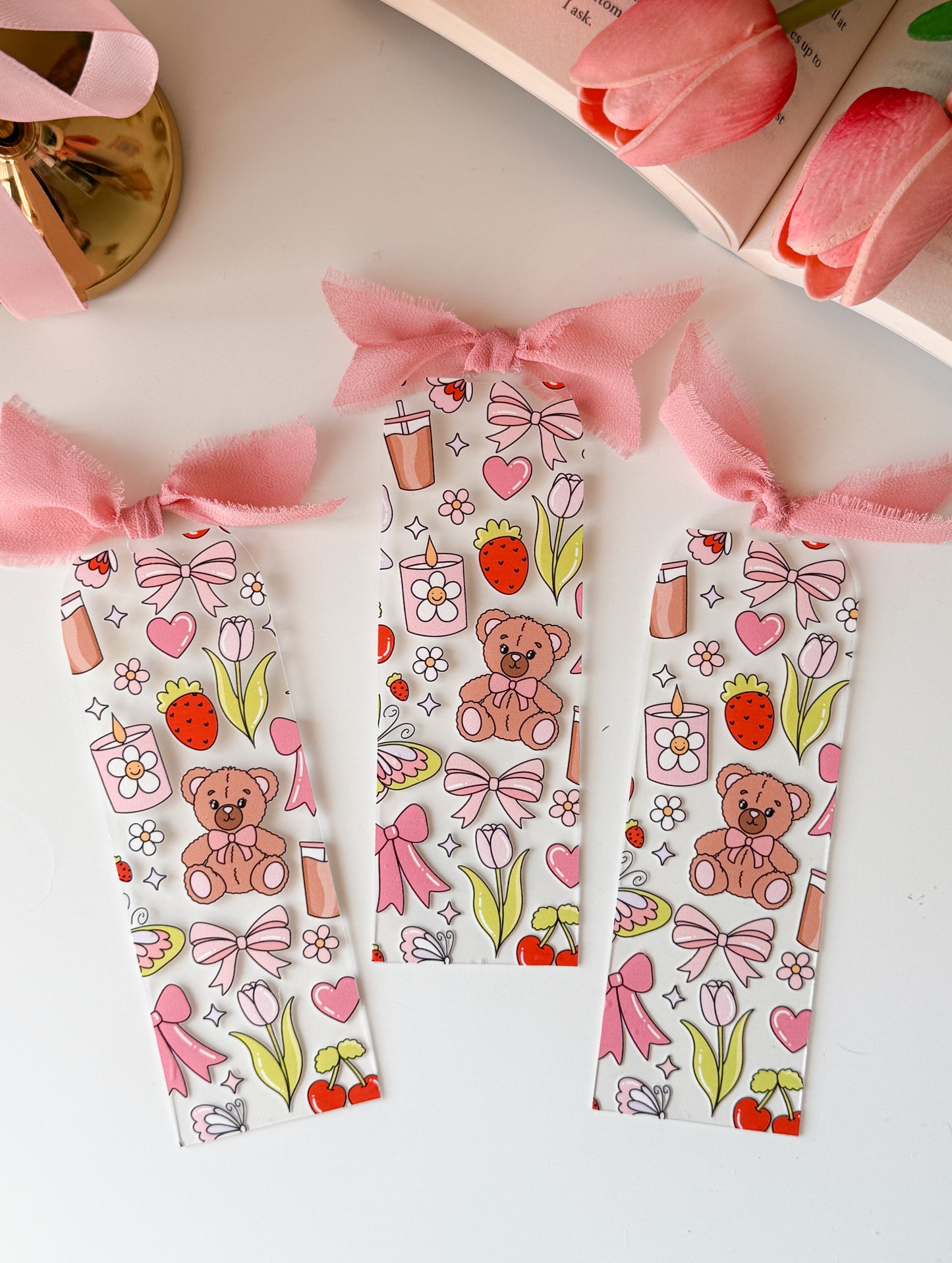 Teddy Bear Picnic Acrylic Bookmark | Romance Reader Bookish Merch