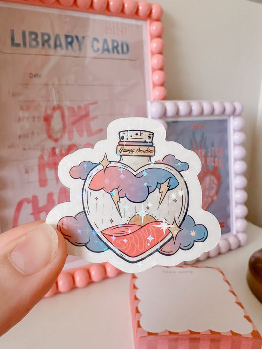 Grumpy and Sunshine Potion Bottle Vinyl Sticker