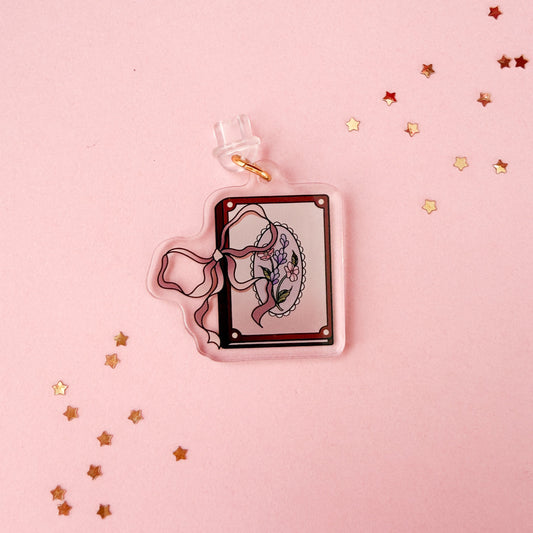 Pretty Book Lover E-Reader Kindle Phone Charm