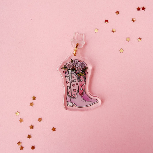 Cowgirl Boots E-Reader Kindle Phone Charm
