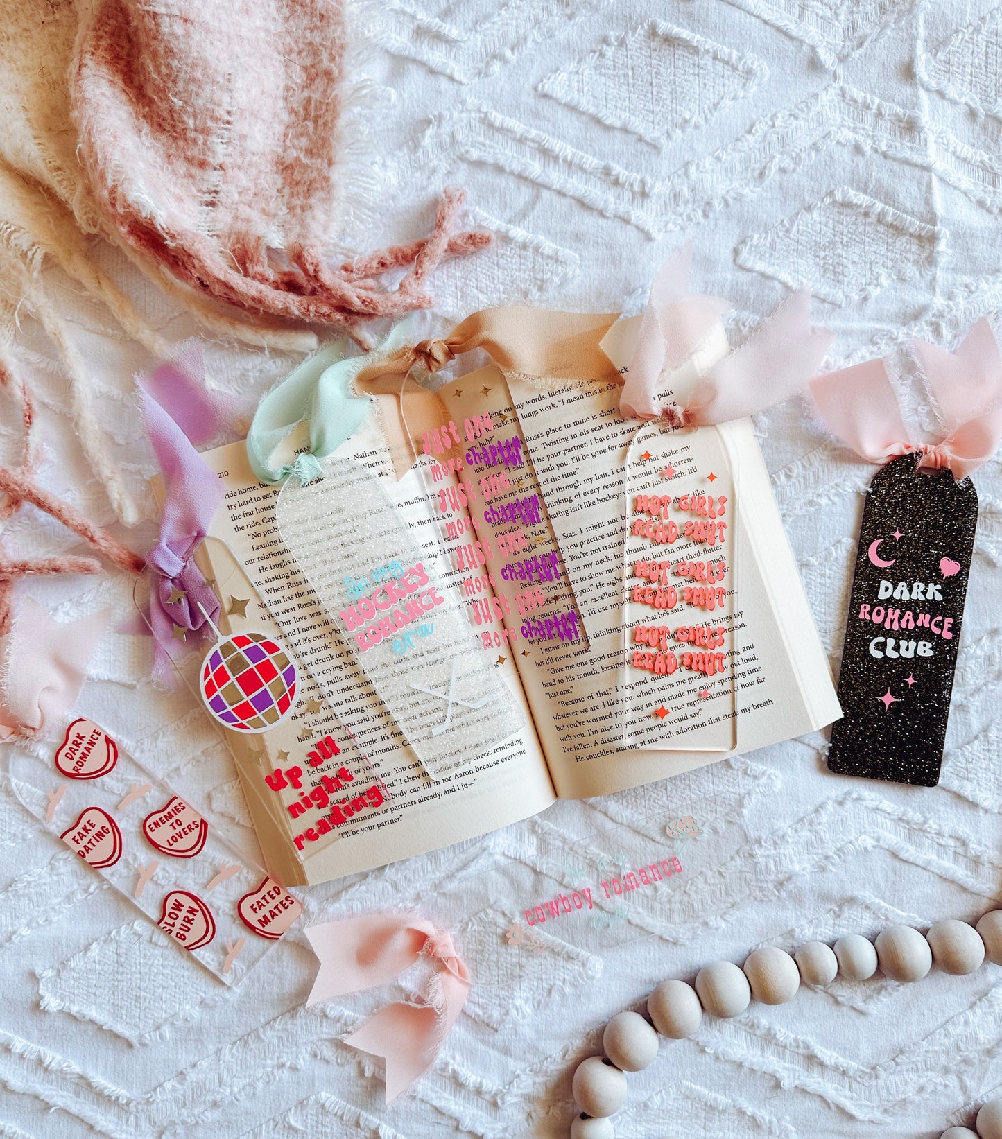 Booklover Retro Font Acrylic Bookmark