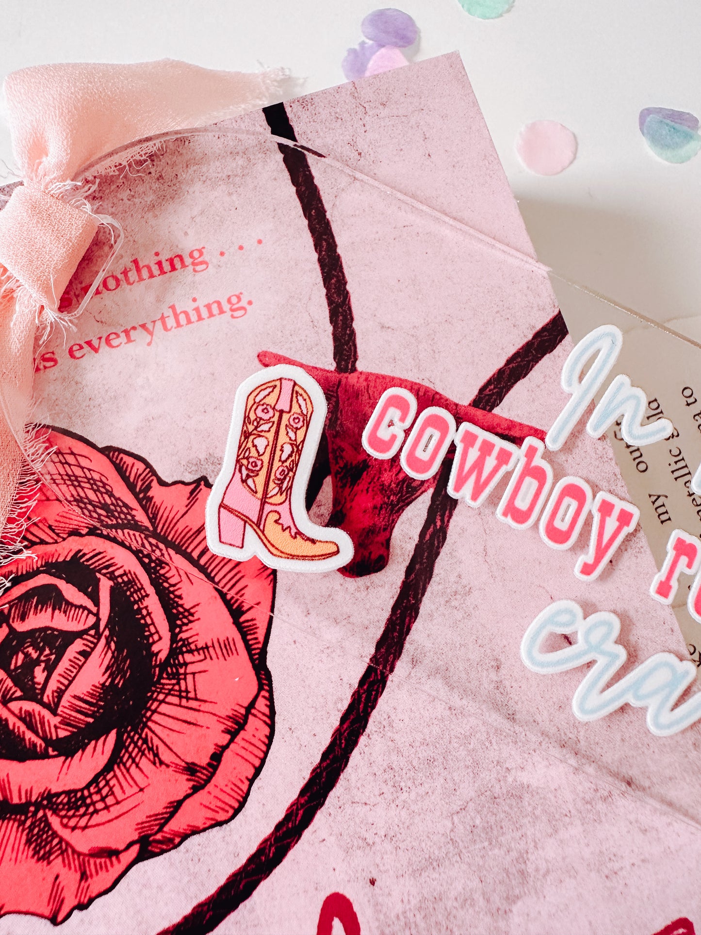 In My Cowboy Romance Era Acrylic Bookmark