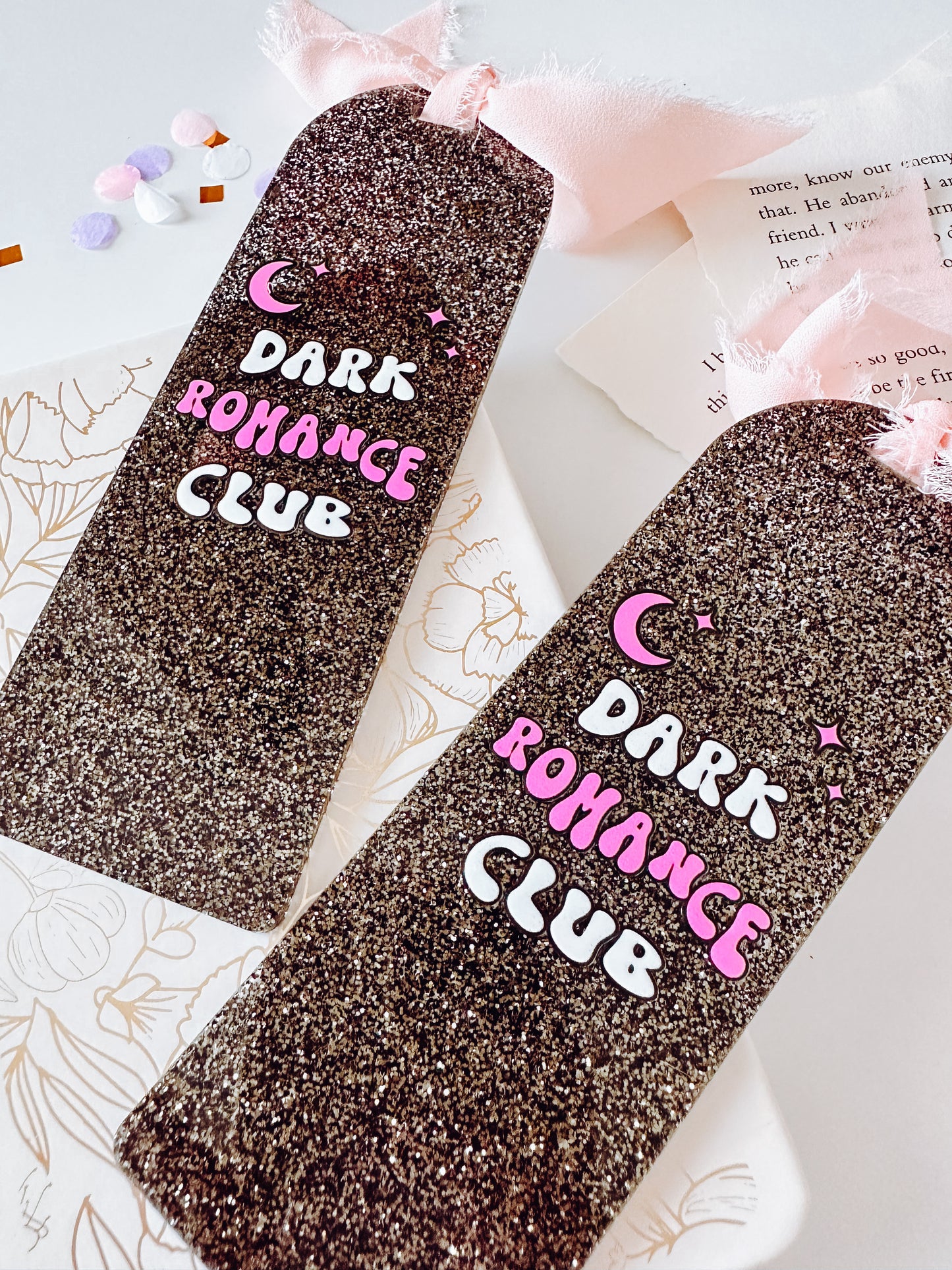 Dark Romance Club Acrylic Bookmark