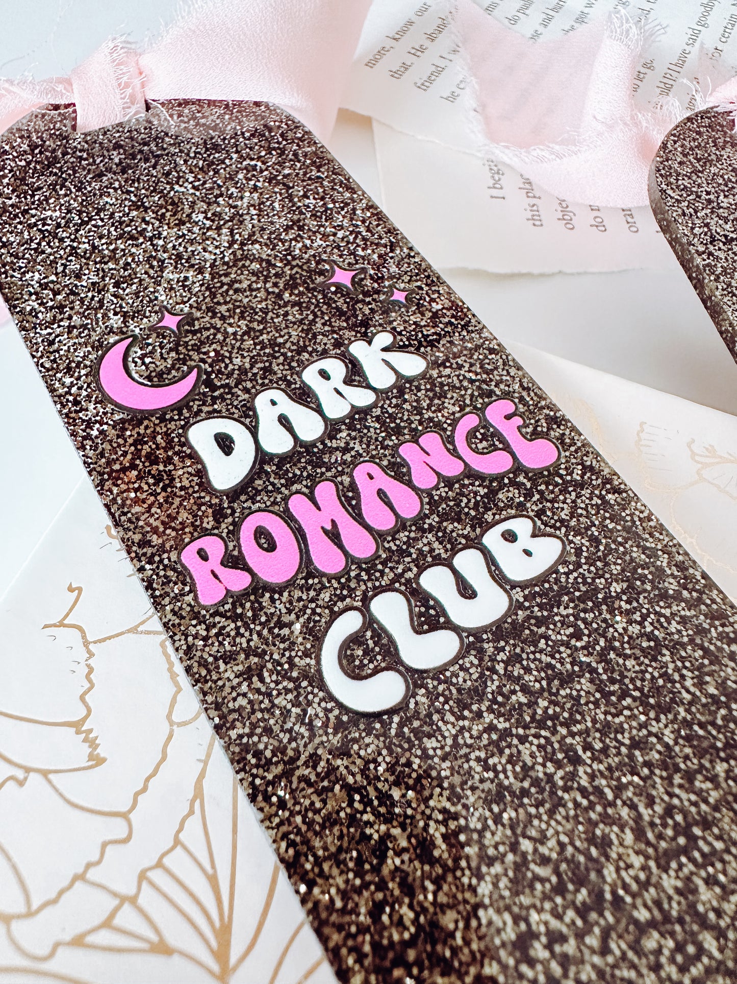 Dark Romance Club Acrylic Bookmark