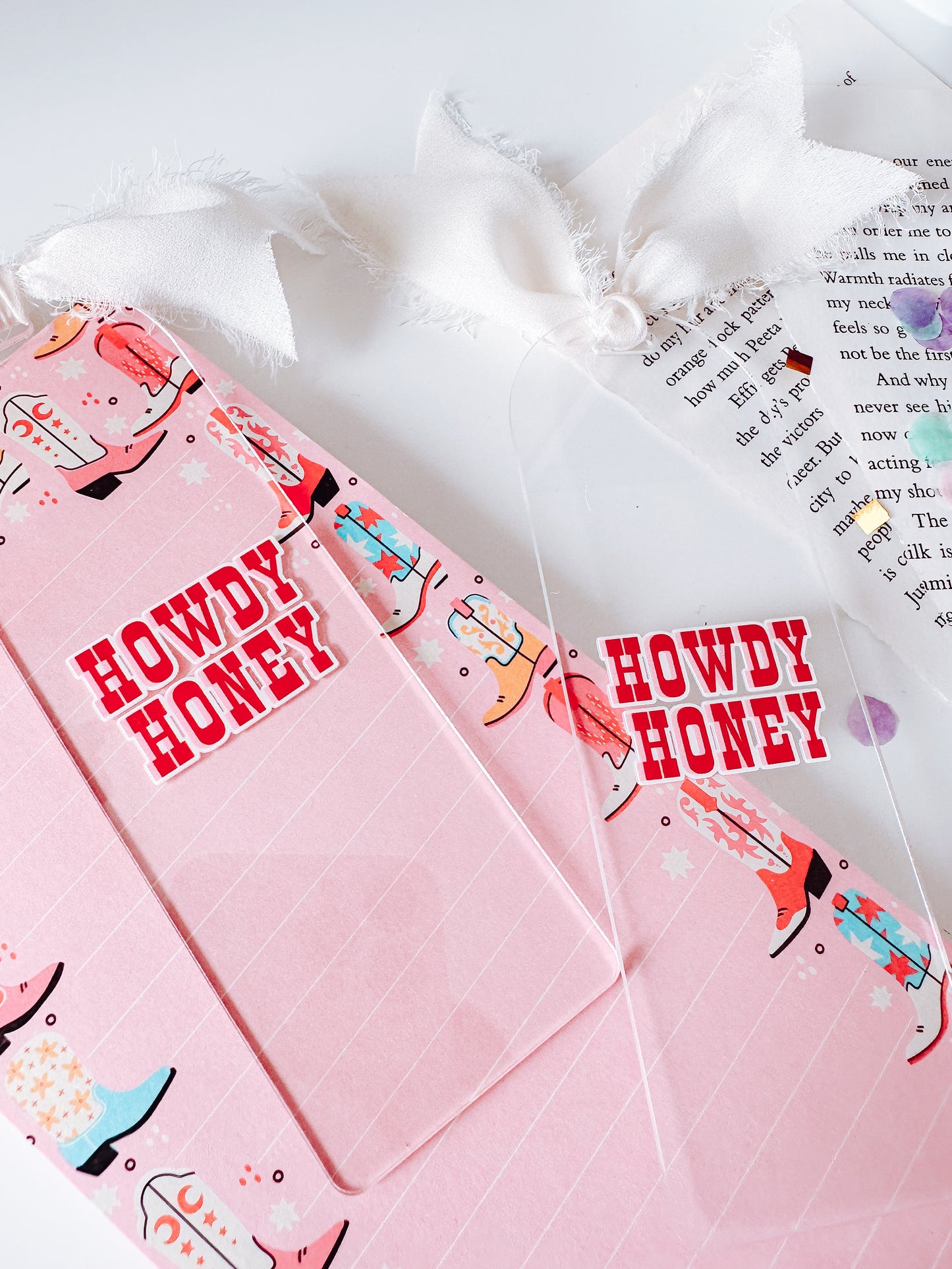 Howdy Honey Acrylic Bookmark
