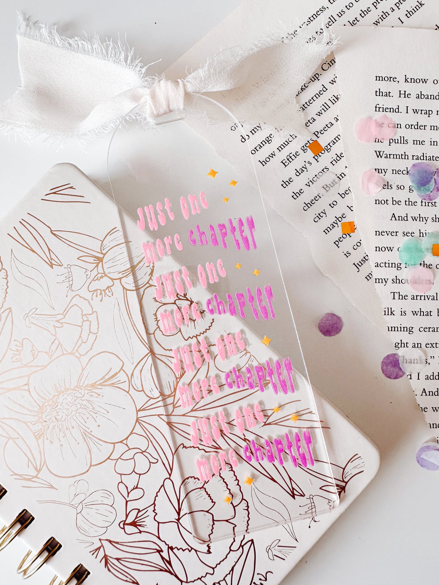 Just One More Chapter Acrylic Bookmark