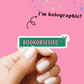 Bookobsessed Street Holographic Vinyl Sticker