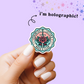 Romance Book Trope Book Club Vintage Stamp Holographic Vinyl Stickers