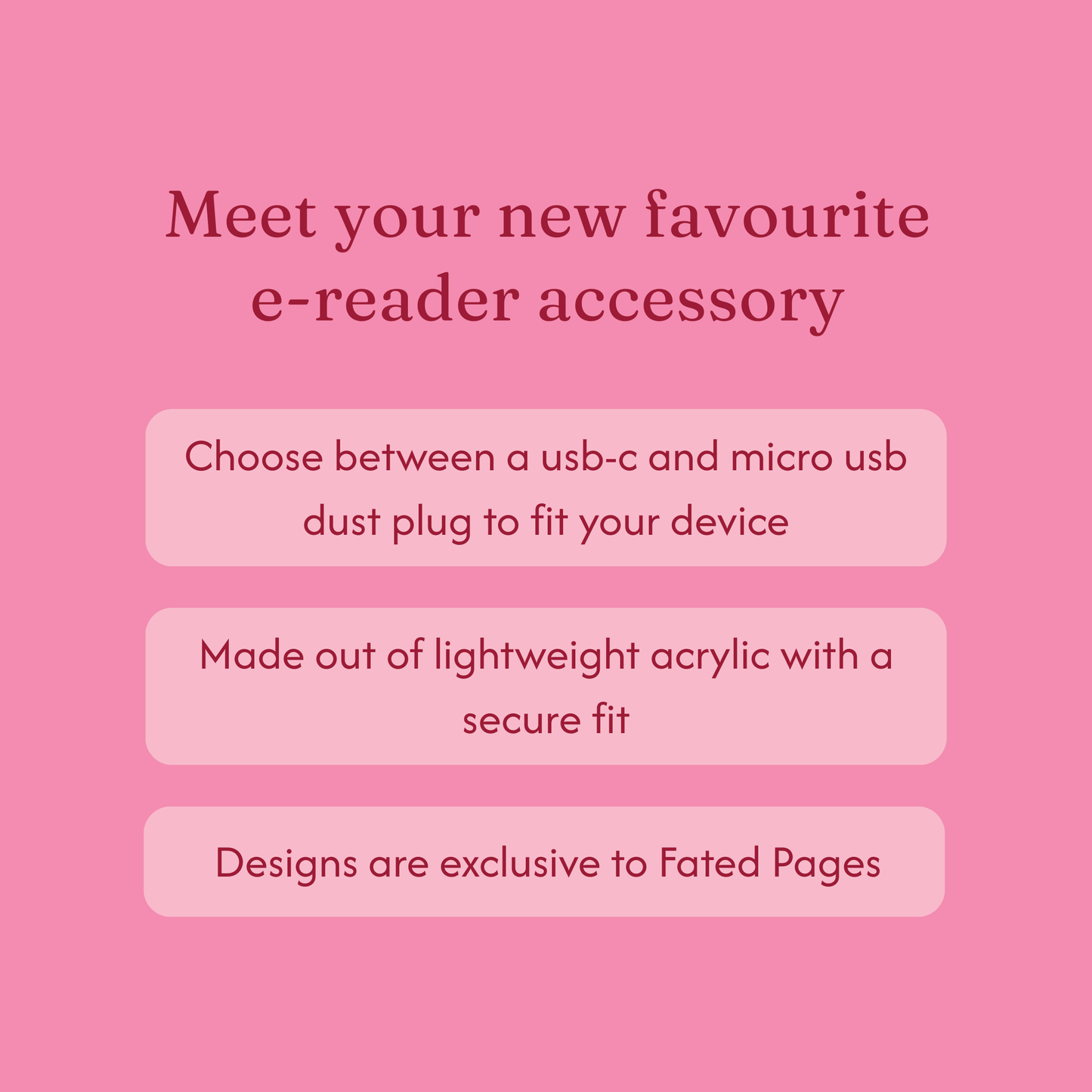 Good Girl E-Reader Kindle Phone Charm