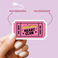 Anxious Heart Club Ticket Holographic Vinyl Sticker | Bookish Romance Reader Kindle Sticker