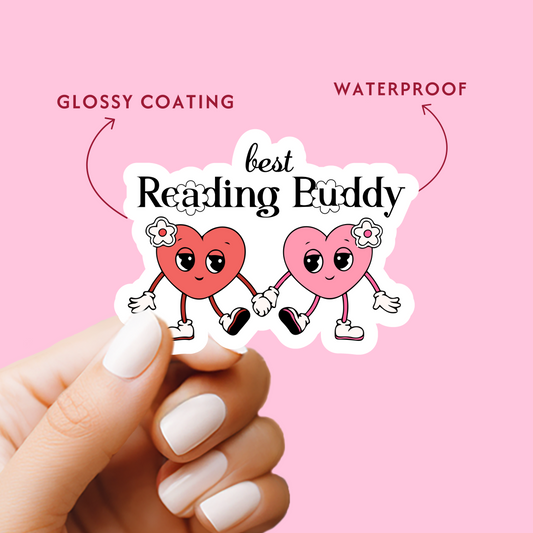 Best Reading Buddy Vinyl Sticker