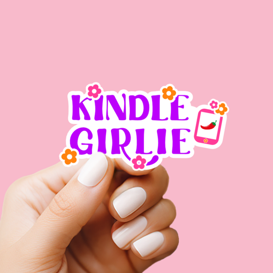 Kindle Girlie Vinyl Sticker