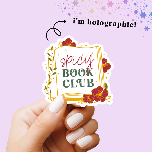 Spicy Book Club Vinyl Sticker