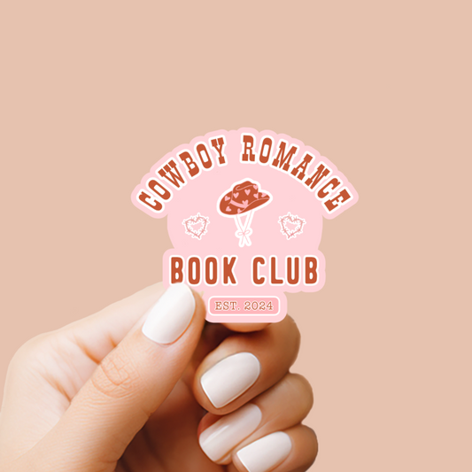 Cowboy Romance Book Club Vinyl Sticker