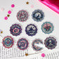 Romance Book Trope Book Club Vintage Stamp Holographic Vinyl Stickers