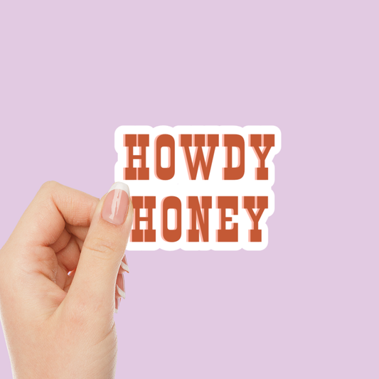 Howdy Honey Vinyl Sticker