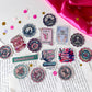 Romance Book Trope Book Club Vintage Stamp Holographic Vinyl Stickers