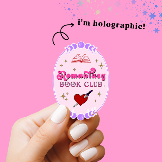 Romantasy Book Club Holographic Vinyl Sticker