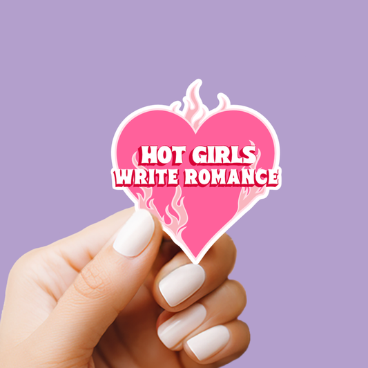 Hot Girls Write Romance Vinyl Sticker