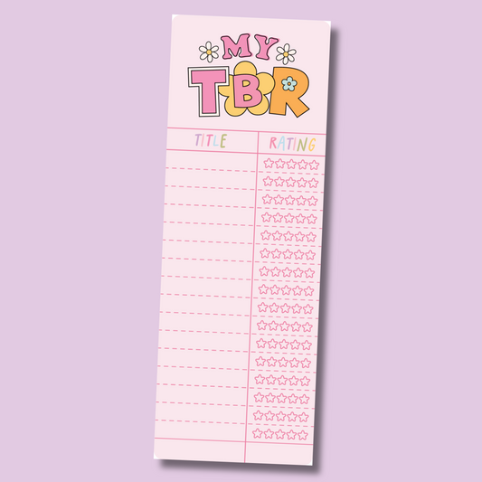 My TBR Interactive Cardstock Bookmark