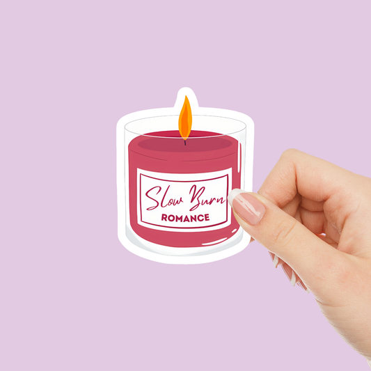 Slow Burn Candle Vinyl Sticker