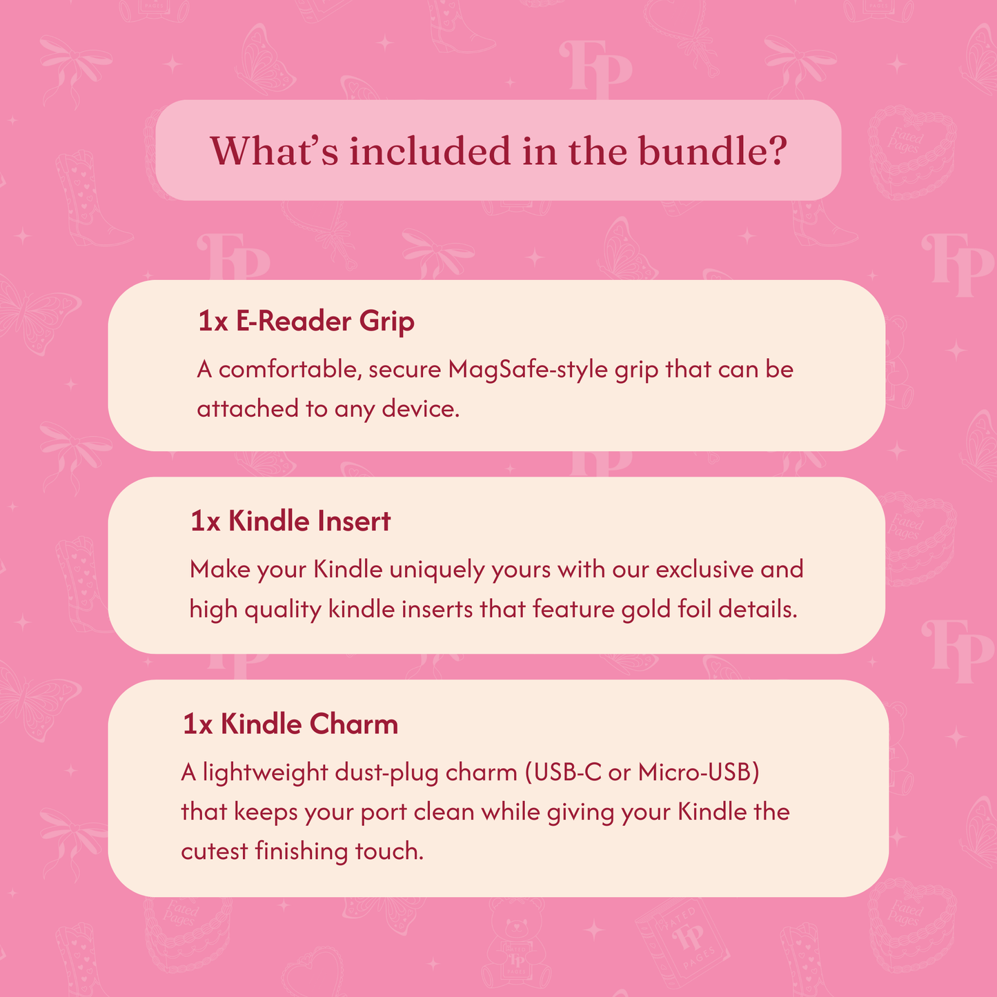 Good Girl Reader Bookish Bundle | Kindle Accessories