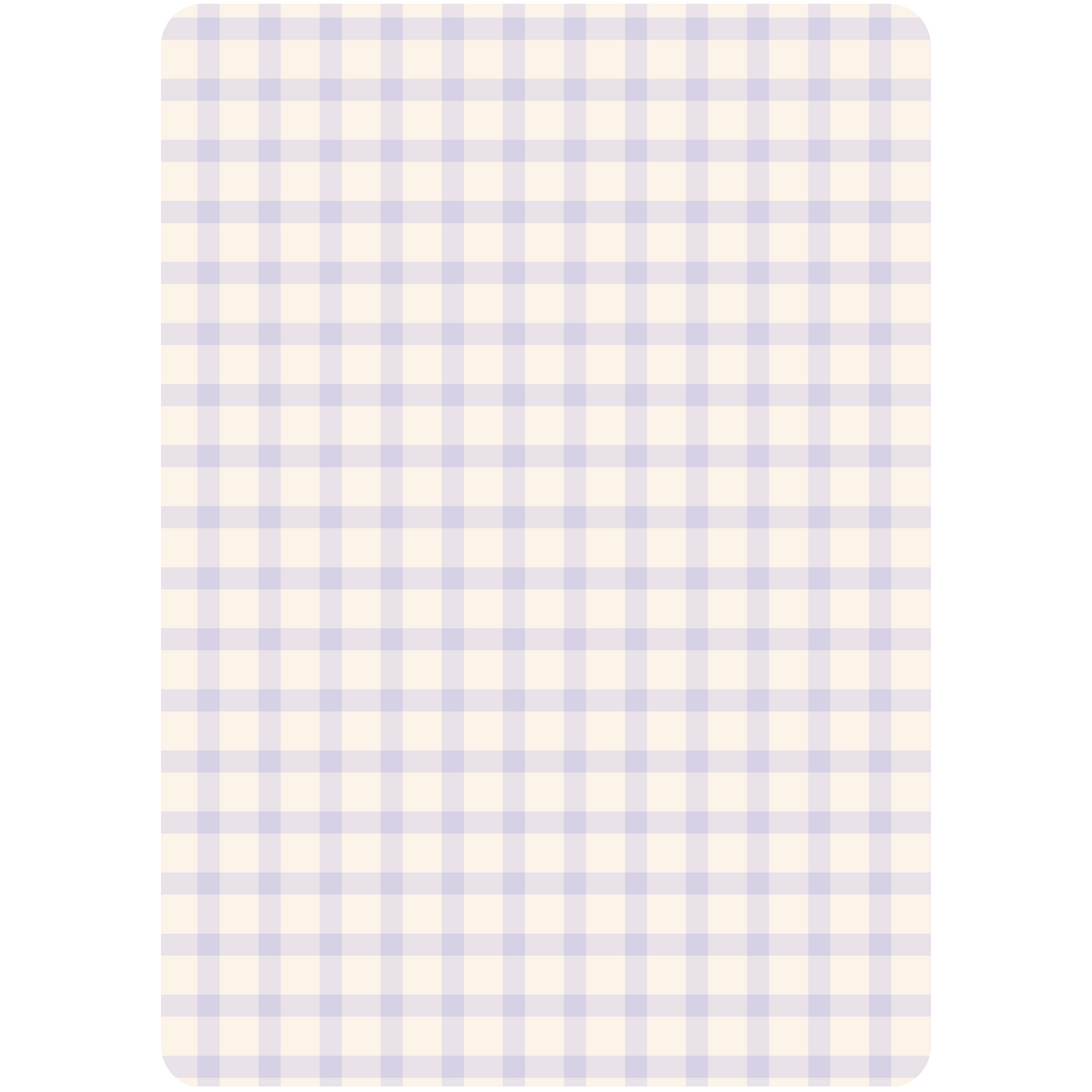 Lilac Gingham Kindle & Kobo Insert