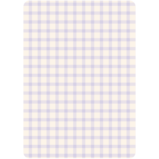 Lilac Gingham Kindle & Kobo Insert