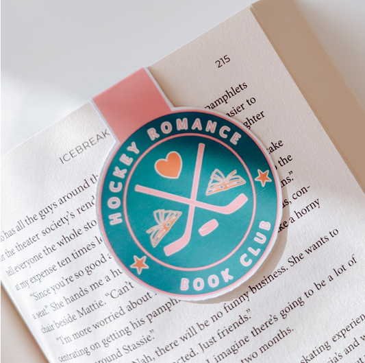 Hockey Romance Book Club Magnetic Bookmark