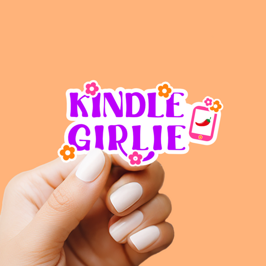 Kindle Girlie Vinyl Sticker