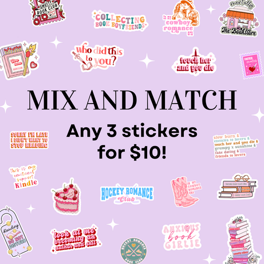 3 Stickers for $10! | Mix and Match