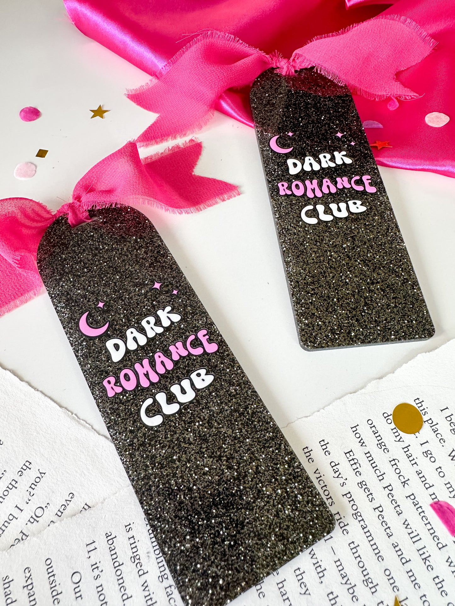 Dark Romance Club Acrylic Bookmark