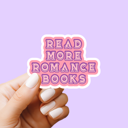 Read More Romance Books Holographic Vinyl Sticker