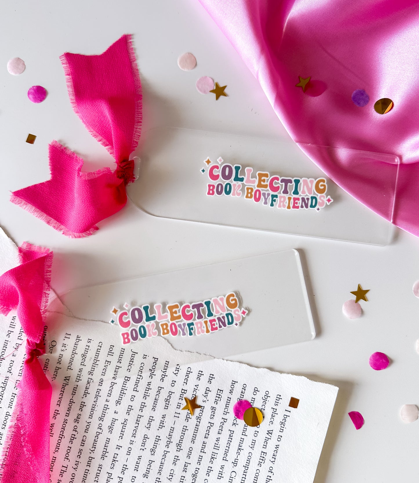 Collecting Book Boyfriends Acrylic Bookmark