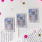 The Reader Tarot Card Purple Holographic Vinyl Sticker