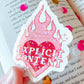 Explicit Content Holographic Bookish Vinyl Sticker