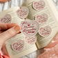 Hopeless Romantics Book Club Scalloped Heart | Bookish Kindle Sticker