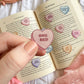 Book Trope Conversation Hearts | Kindle Sticker