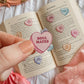 Book Trope Conversation Hearts | Kindle Sticker